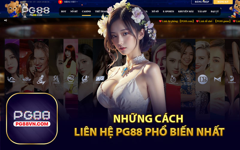 Những Cách Liên Hệ PG88 Phổ Biến Nhất