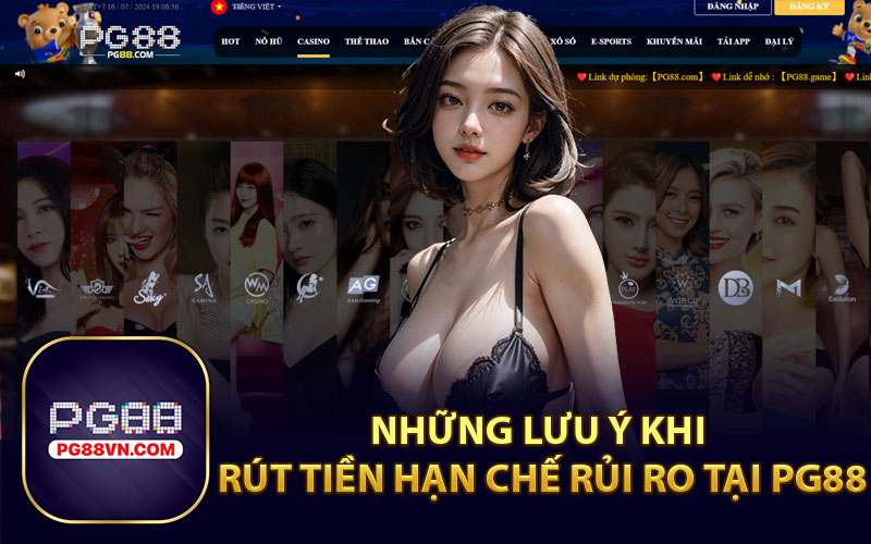 Những Lưu Ý Khi Rút Tiền Hạn Chế Rủi Ro Tại PG88